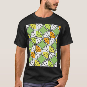 Camiseta Fruta De Tripas De Citros, Verão Sem Costura.