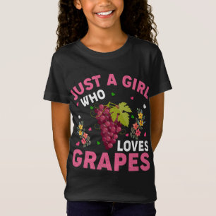 Camiseta Fruta De Uva, Apenas Uma Menina Que Ama Uva