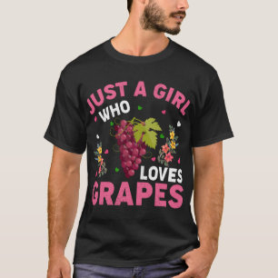 Camiseta Fruta De Uva, Apenas Uma Menina Que Ama Uva