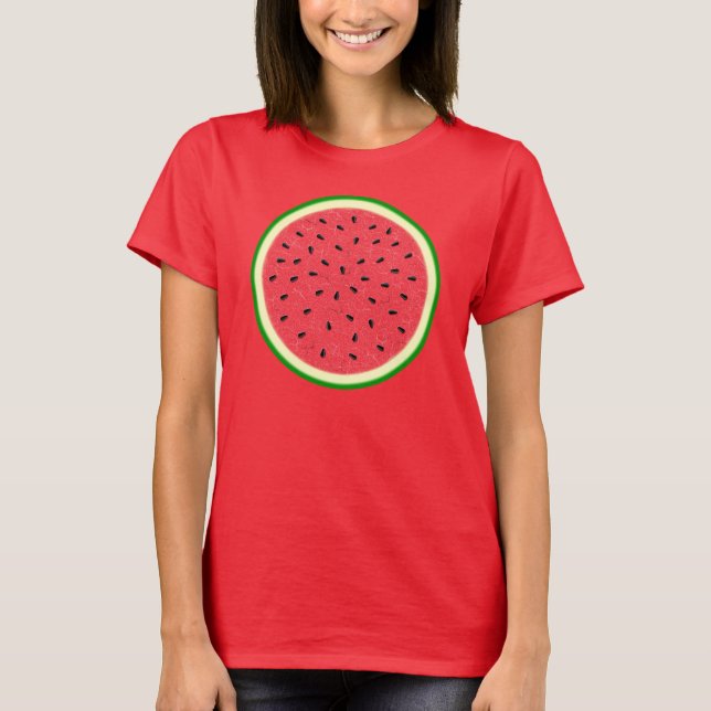 Camiseta Fruta de Verão com Fatia de Água (Frente)