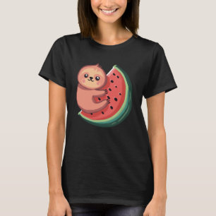 Camiseta Fruta de Verão de Lama e Melancia Melon