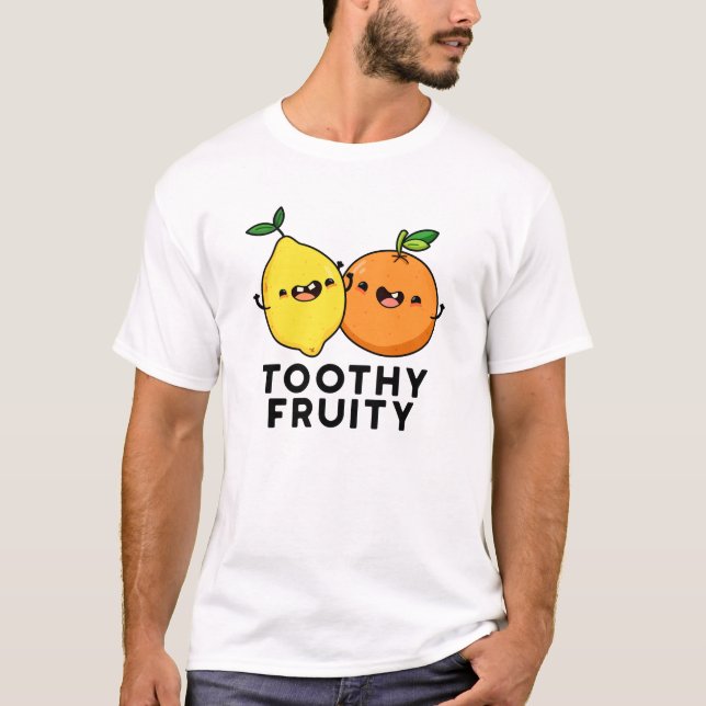 Camiseta Fruta Dentada Fruta Engraçada (Frente)