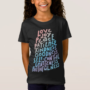 Camiseta Fruta do Espírito - Bíblia de citação de fé cristã