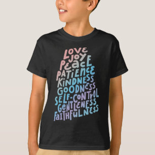 Camiseta Fruta do Espírito - Bíblia de citação de fé cristã