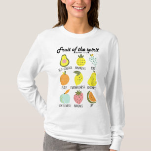 Camiseta Fruta Do Espírito Da Fé Cristã Jesus Deus Ama