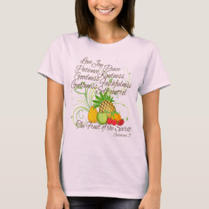 Camiseta Fruta do espírito, mulheres bonito do roteiro