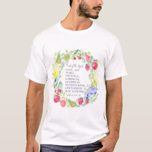 Camiseta Fruta dos trabalhos de arte da aguarela do