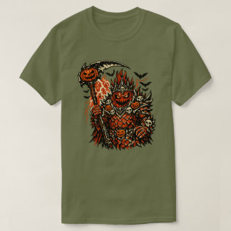 Camiseta Fruta Dragão Rei Demônio Halloween — Escuro Retro