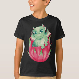 Camiseta Fruta E Dragão Fantasia Mitológica De Bebê
