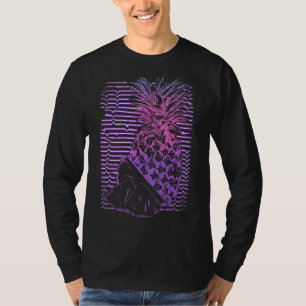 Camiseta Fruta Exótica de Abacaxi Retro Vaporwave Su Tropic