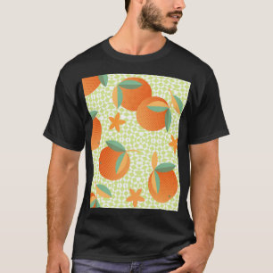 Camiseta Fruta Exótica Laranja: Vintage Tropical.