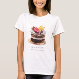 CAMISETA FRUTA FLORAL CAKE PATISSERIE CUPCAKE BAKERIE CHEF