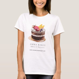 CAMISETA FRUTA FLORAL CAKE PATISSERIE CUPCAKE BAKERIE CHEF