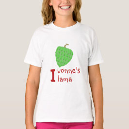 Camiseta Fruta Fresca de Ilama ao lado do I