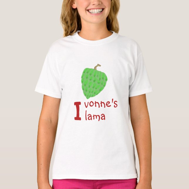 Camiseta Fruta Fresca de Ilama ao lado do I (Frente)