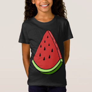 Camiseta Fruta Gráfica de de Fatia de Melancia Juicy