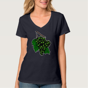 Camiseta Fruta Gráfica de Uvas Verdes Cluster de Uvas