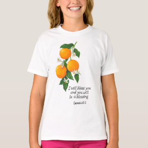 Camiseta Fruta Laranja Gênesis 12:2