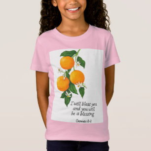 Camiseta Fruta Laranja Gênesis 12:2