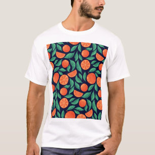 Camiseta Fruta Laranja: Vintage Colorida Sem Olhos