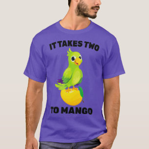 Camiseta Fruta - Leva Dois Para Mango - Pássaro De Papagaio