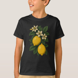 Camiseta Fruta Limon Vintage Art Lemon Fazenda