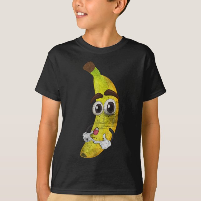 Camiseta Fruta Lover Kawaii Cute Cartoon Banana Saudável Fo (Frente)