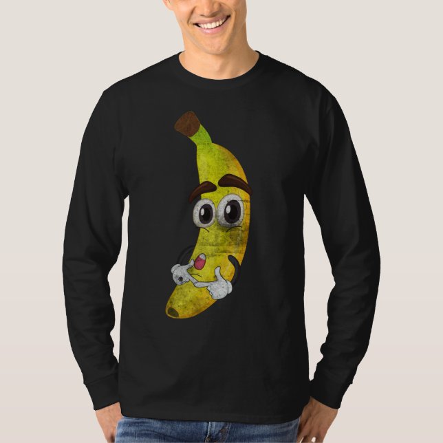 Camiseta Fruta Lover Kawaii Cute Cartoon Banana Saudável Fo (Frente)