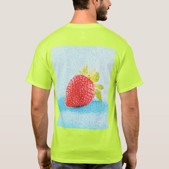 Camiseta "Fruta Morango" Foto Fofa. Compre Agora (Verso)