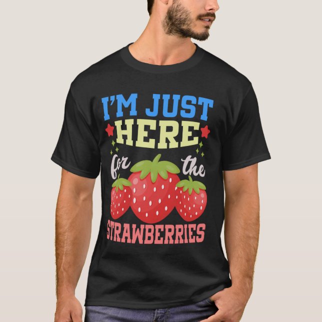Camiseta Fruta Morango Morangos Vegano 1 (Frente)