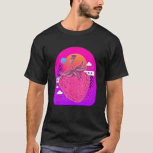 Camiseta Fruta Morango Vermelho Berry 80s Vaporwave Strawbe