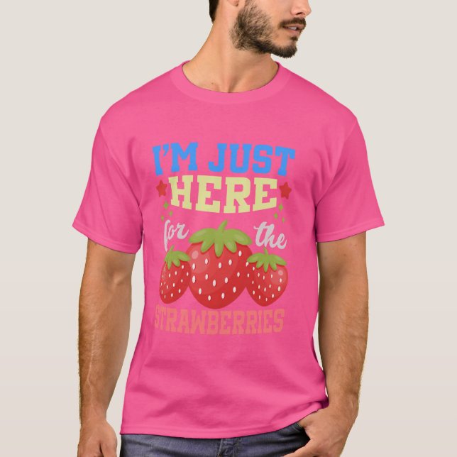 Camiseta Fruta Morangos Morangos Vegan 1 (Frente)