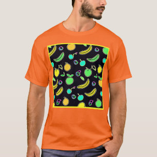 Camiseta Fruta Neon Expressivo Colorida