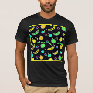 Camiseta Fruta Neon Expressivo Colorida