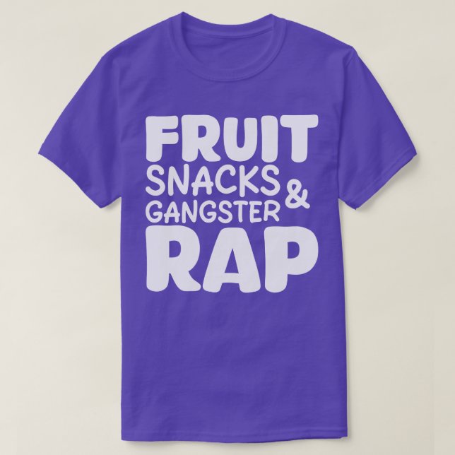 Camiseta fruta snacks gangster rap 1 (Frente do Design)