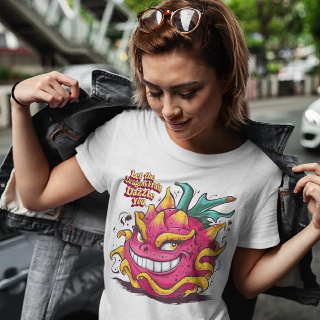 Camiseta Fruta sorridente de dragão de alegria (Criador carregado)