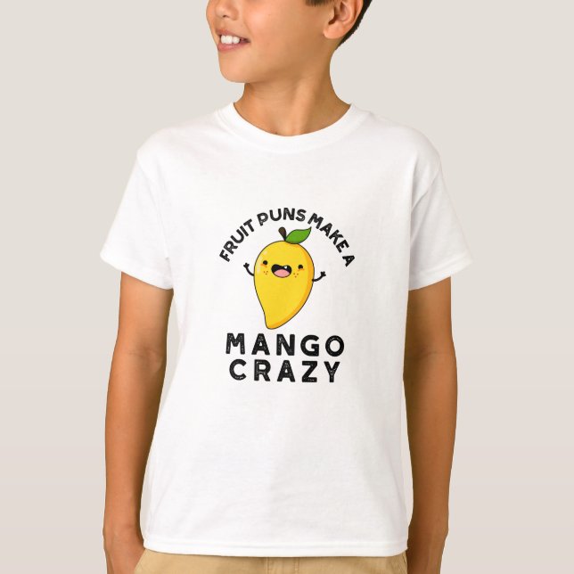 Camiseta Fruta Torna Uma Manga Louca, Engraçada Comida (Frente)
