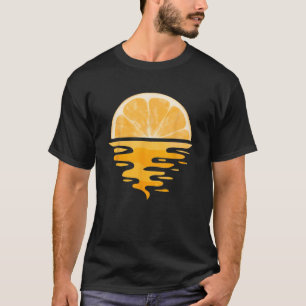 Camiseta Fruta Tropical de Verão Laranja Fresco Ou