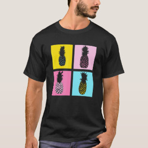 Camiseta Fruta Tropical Exótica Férias de Verão Pop Pineapp
