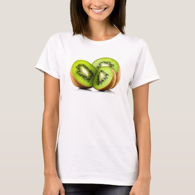 Camiseta Fruta verde kiwi (Frente)