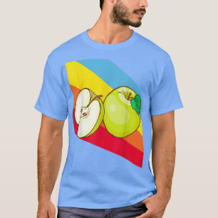 Camiseta Fruta verde-maçã Comida vegetariana