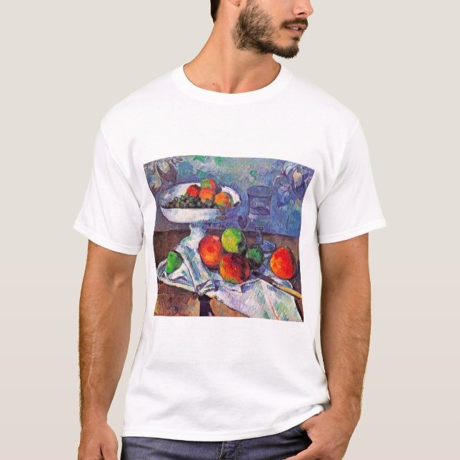 Camiseta Fruta, Vidro e Maçãs, Cezanne (Frente)