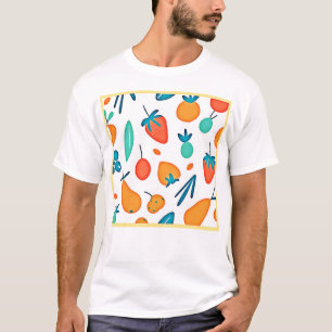Camiseta Fruta Whimsy: Padrão Reproduzível