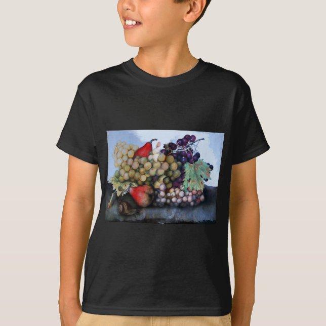 CAMISETA FRUTAS 1 DA SEASON - UVAS E PERAS (Frente)