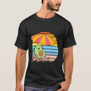 Camiseta Frutas Bonitas De Avocado Para O Avocado De Verão