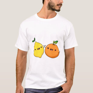 Camiseta Frutas Cítricas Kawaii