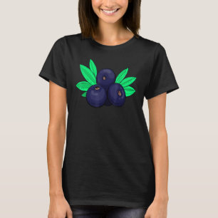 Camiseta Frutas de Açaí Fruta Alimentação Vegana Vegetarian