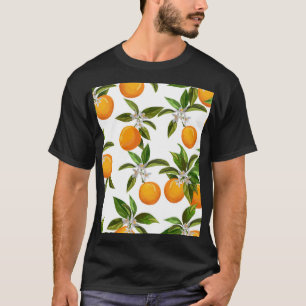 Camiseta Frutas de Citros: Ilustração Digital Vintage