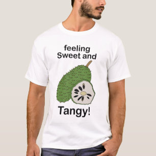 Camiseta Frutas de Graviola Sentindo-se Doce Ácido Festa Tr