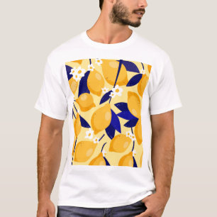 Camiseta Frutas de limão: padrão de comida.